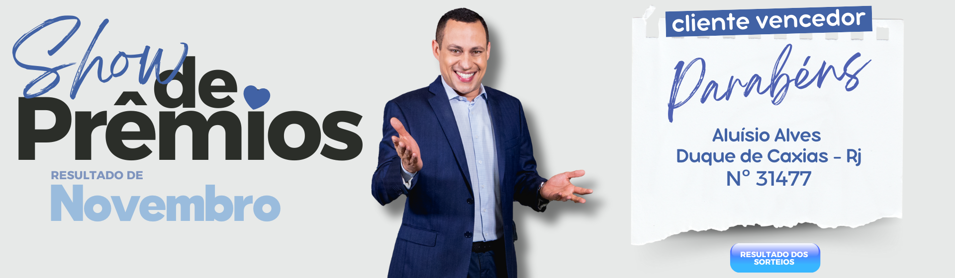 Resultado do Show de Prêmios